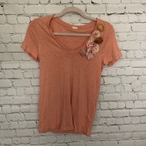 3/$21 🌸 JCrew | Distressed Floral Tee